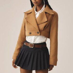 NWT! MAEVE Ultra Cropped Trench Coat Size Medium